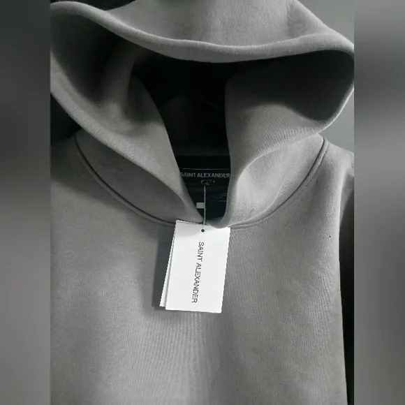 NWT Saint Alexander GRAY Cl Shadow Hoodie Size S